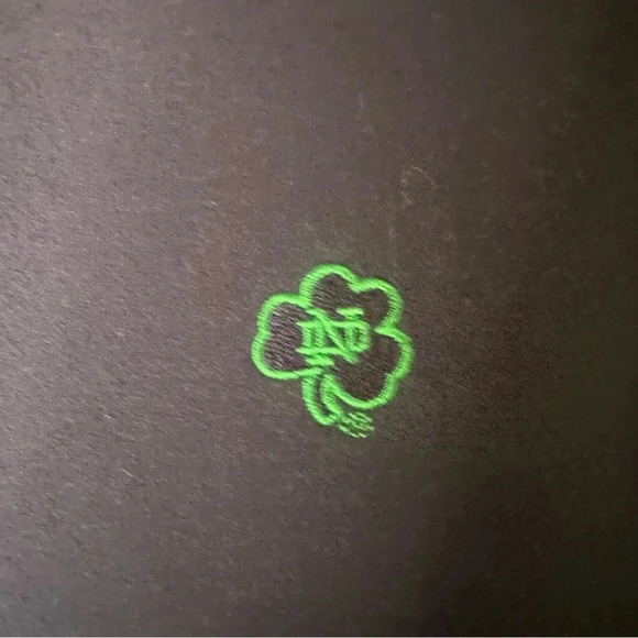 Lady Irish long sweatshirt dress Pima cotton blend Notre Dame Clover cozy soft - Picture 3 of 10